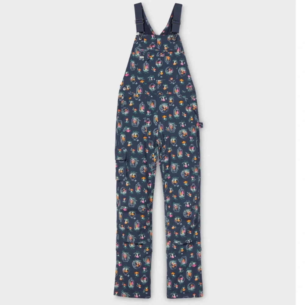 NWT Duluth Heirloom Gardening Lined Bib Overalls Mushroom Terrarium Medium x31L - Picture 8 of 10